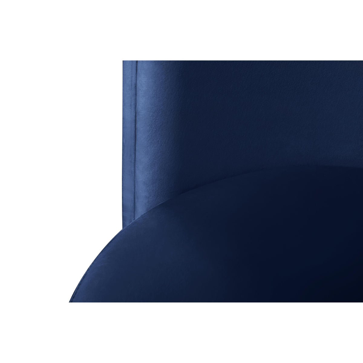 Meridian Rotunda Navy Velvet Accent Chair