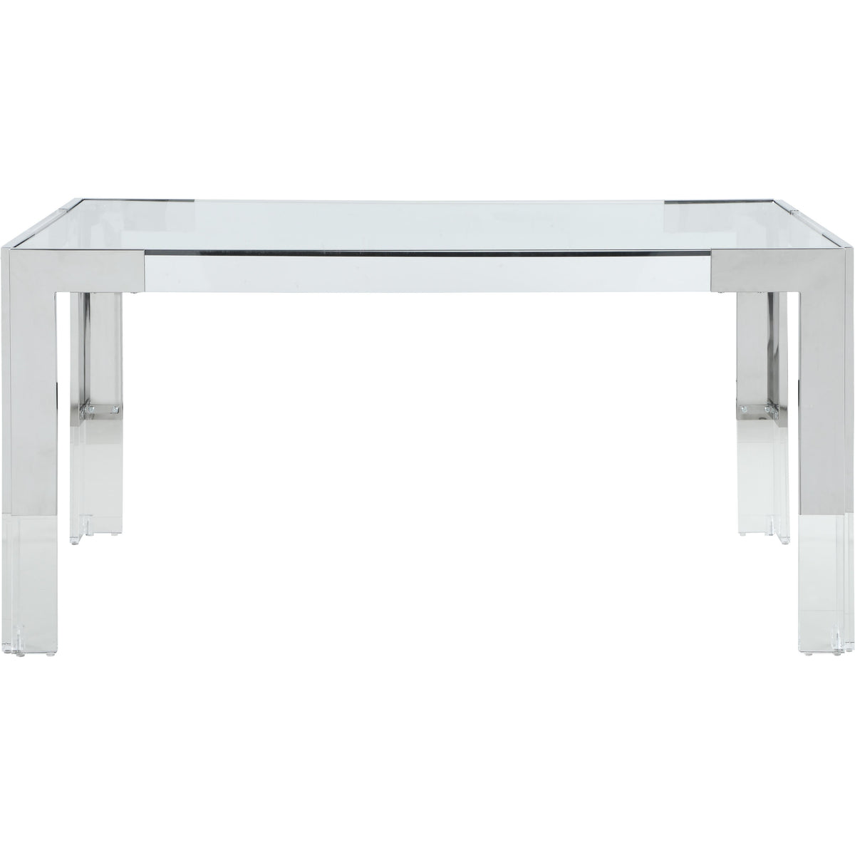Meridian Casper Rich Chrome Dining Table