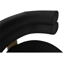 Meridian Fitzroy Black Velvet Counter Stool