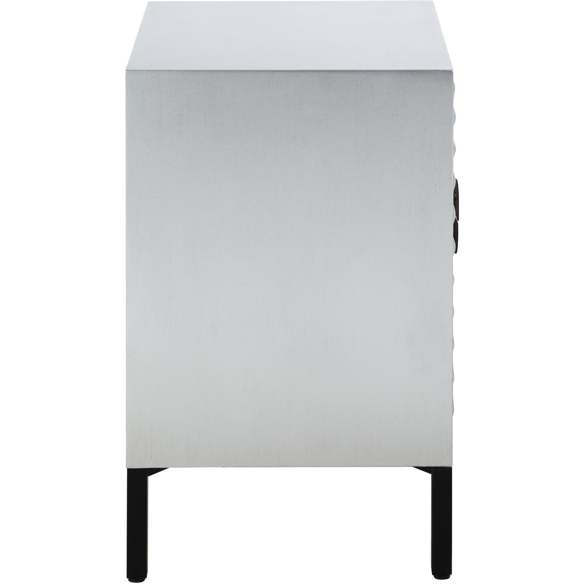Meridian Glitz Antique Silver Side Table