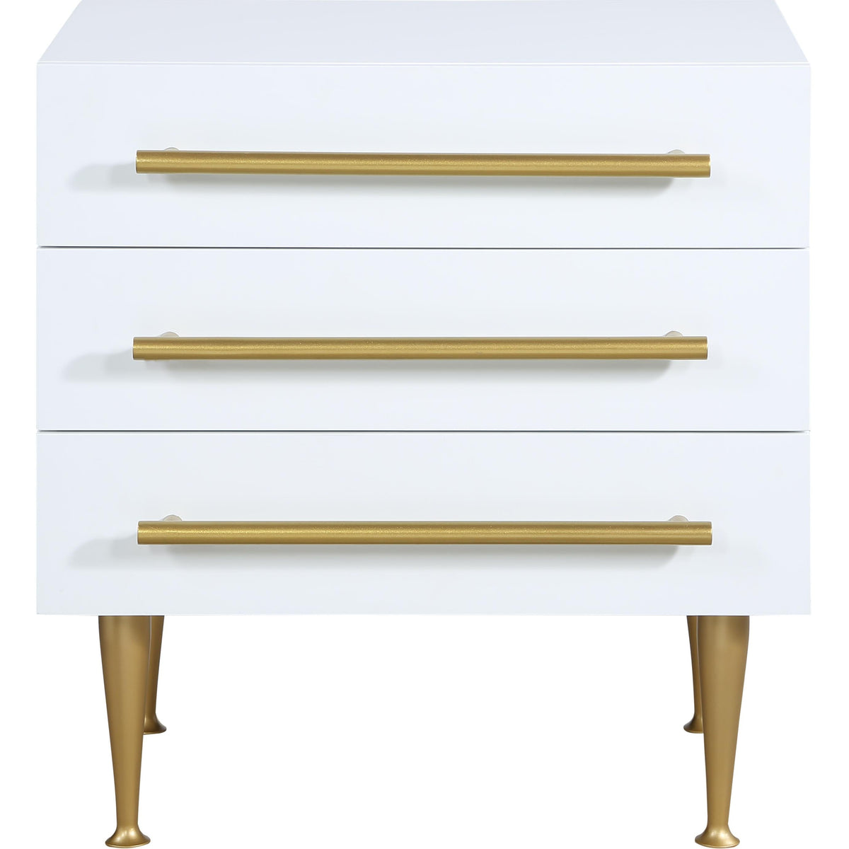 Meridian Marisol White Night Stand
