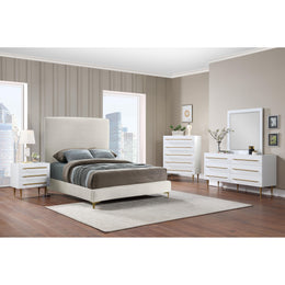 Meridian Marisol White Night Stand