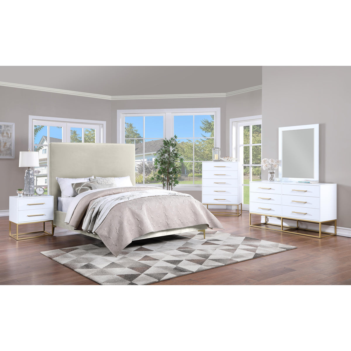Meridian Maxine White Dresser