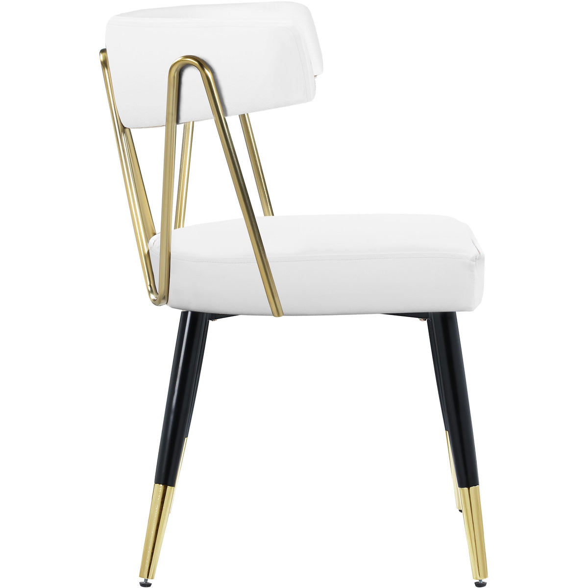 Meridian Rheingold White Vegan Leather Dining Chair