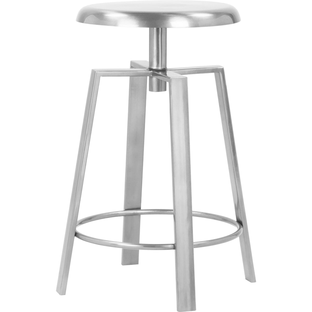 Meridian Lang Silver Iron Counter/Bar Stool