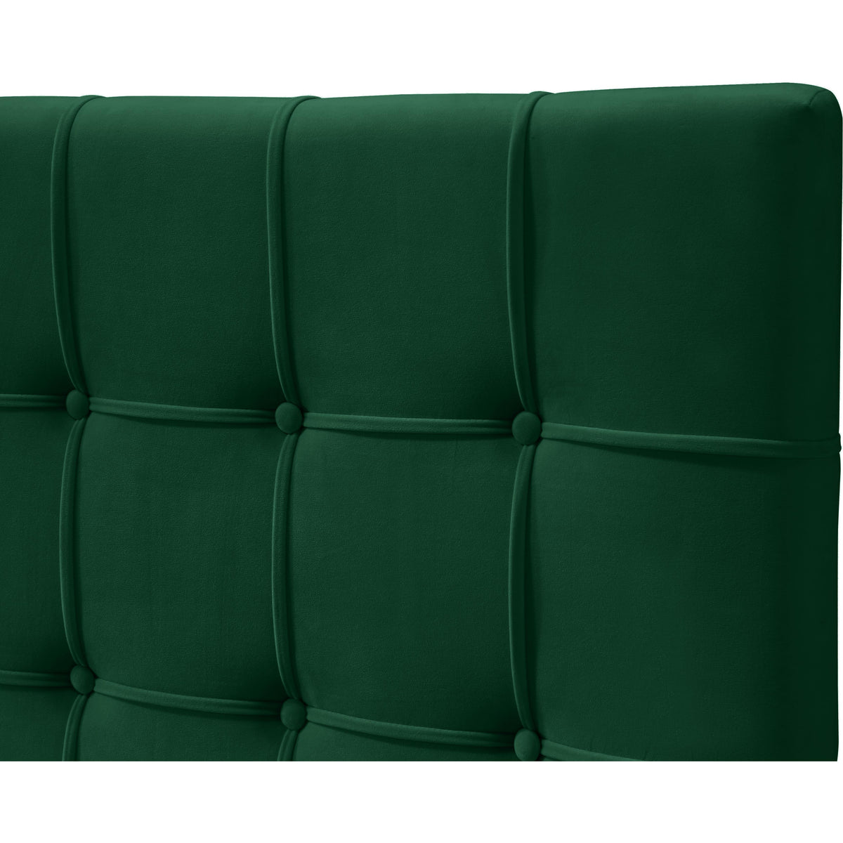 Meridian Elly Green Velvet King Bed