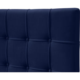 Meridian Elly Navy Velvet King Bed