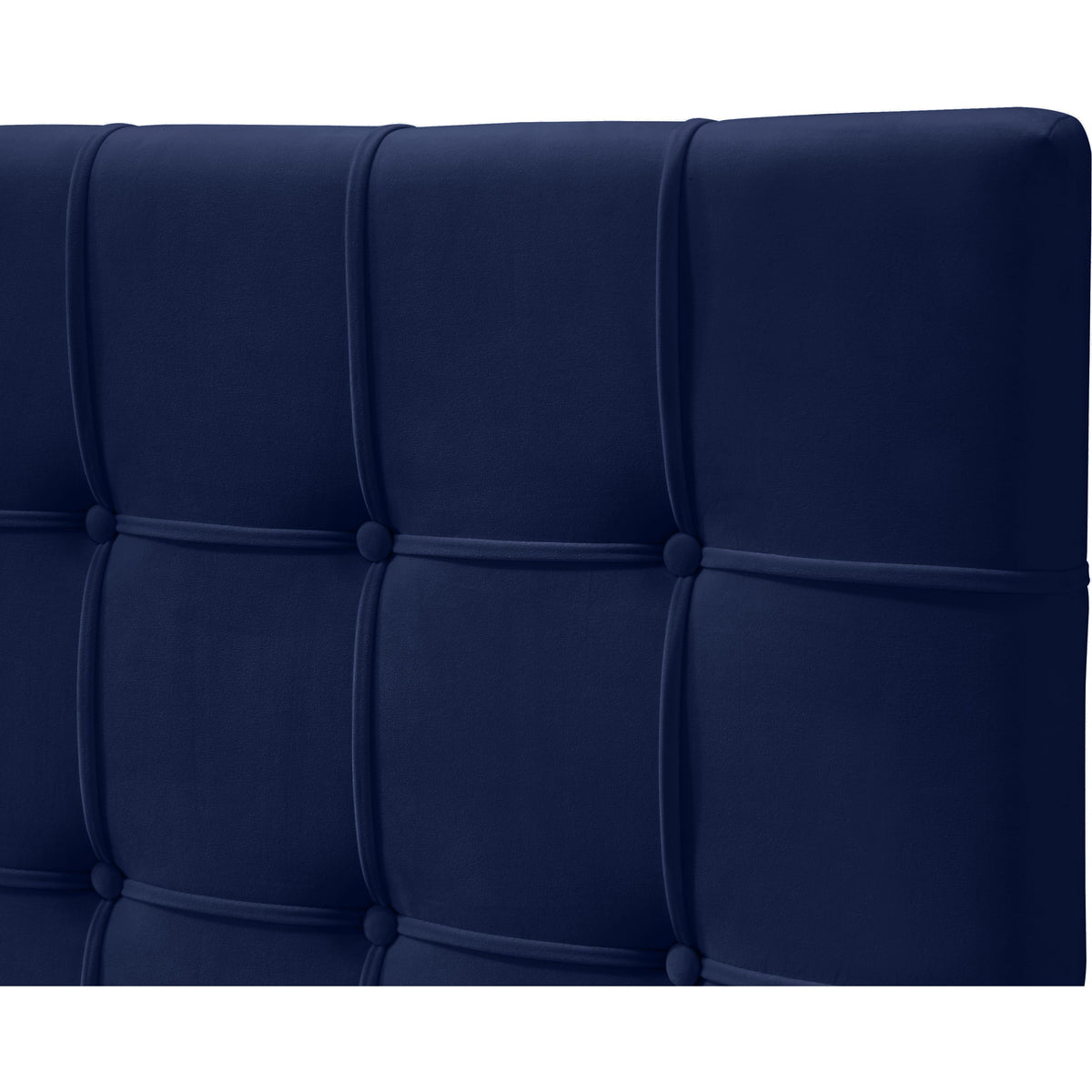 Meridian Elly Navy Velvet King Bed