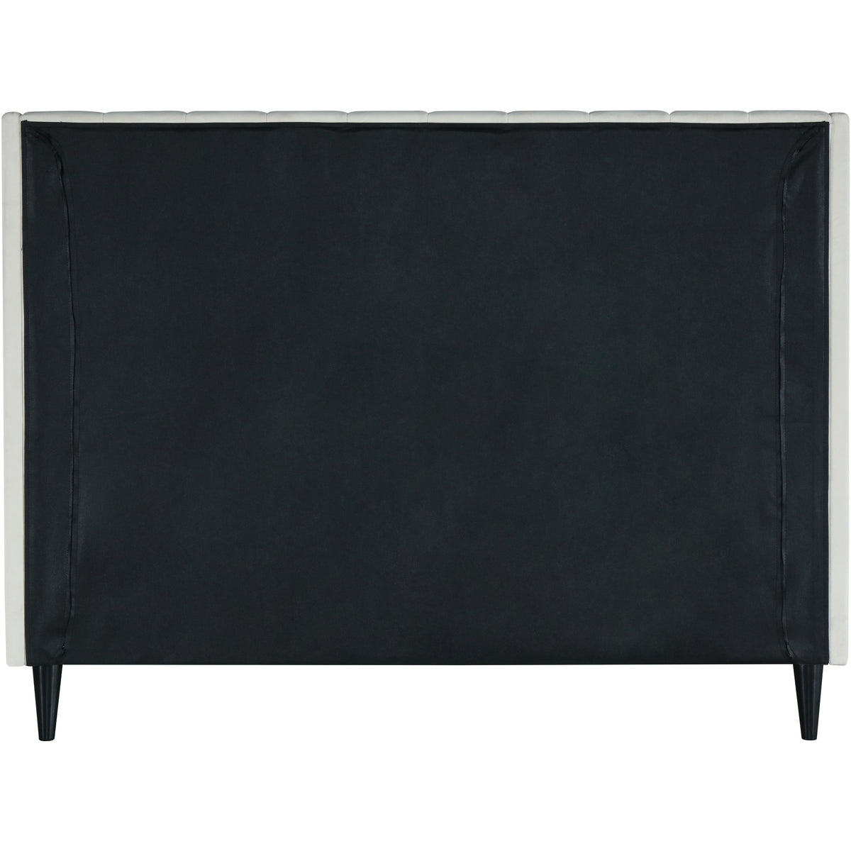 Meridian Eva Cream Velvet Queen Bed
