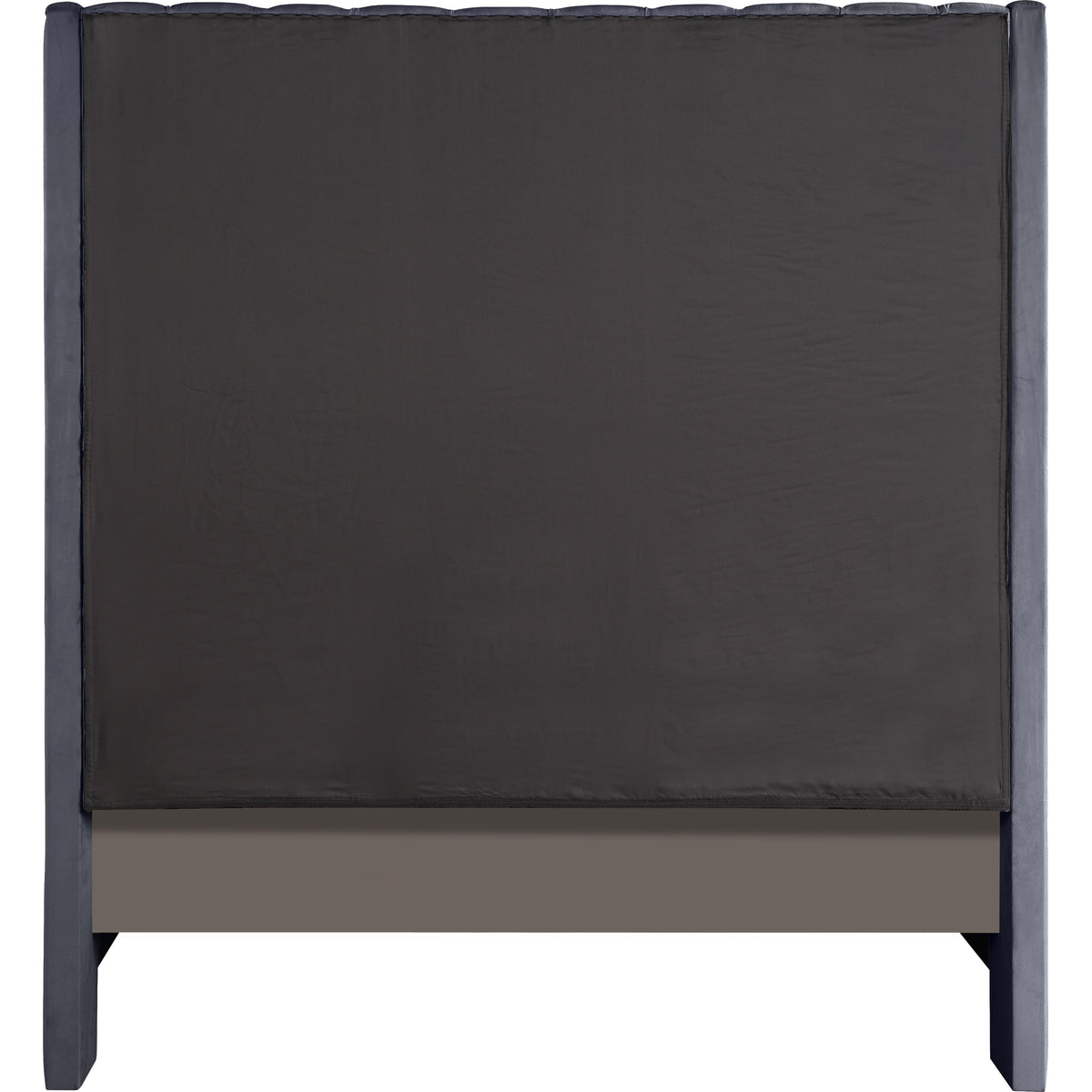 Meridian Fritz Grey Velvet King Bed