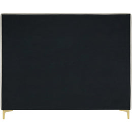 Meridian Geri Cream Velvet Full Bed
