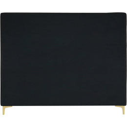 Meridian Geri Black Velvet King Bed