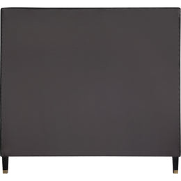 Meridian Harlie Black Velvet King Bed