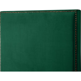 Meridian Harlie Green Velvet Twin Bed