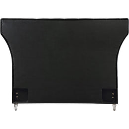 Meridian Kira Black Velvet King Bed