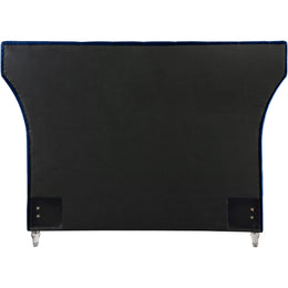 Meridian Kira Navy Velvet King Bed