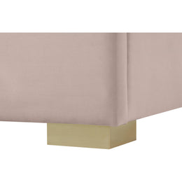 Meridian Nora Pink Velvet Full Bed