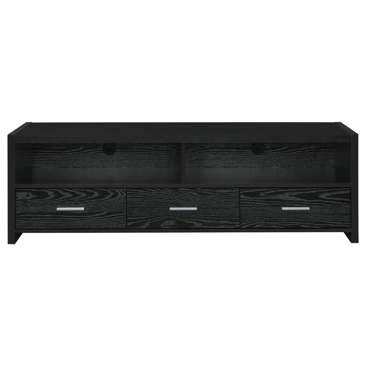 Alton 3-drawer Engineered Wood 62-inch TV Stand Black Oak