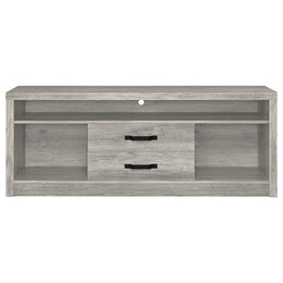 Burke 2-door Engineered Wood TV Stand Grey Driftwood