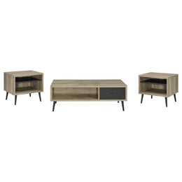 Welsh Coffee and End Table Set Distressed Pine