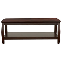 Dixon 1-shelf Rectangular Wood Coffee Table Espresso