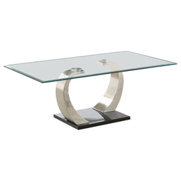 Pruitt Coffee and End Table Set Satin Silver