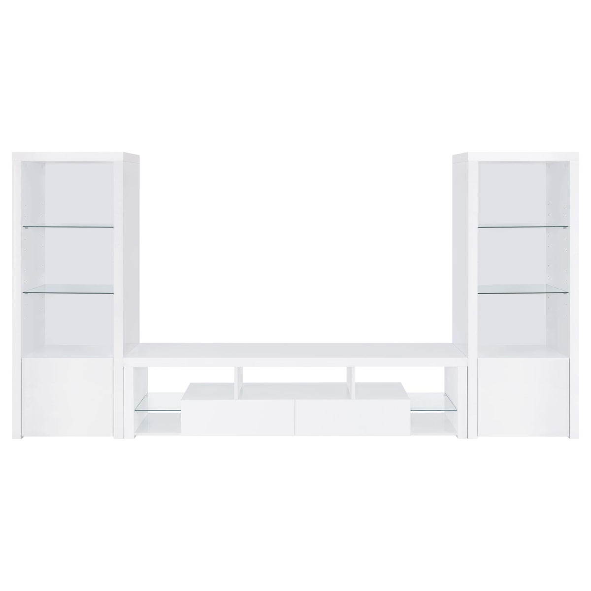 Jude 71-inch TV Entertainment Center White High Gloss