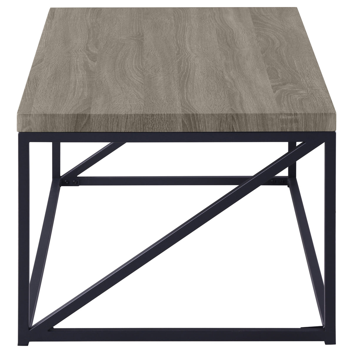 Birdie Rectangular Engineered Wood Coffee Table Sonoma Grey