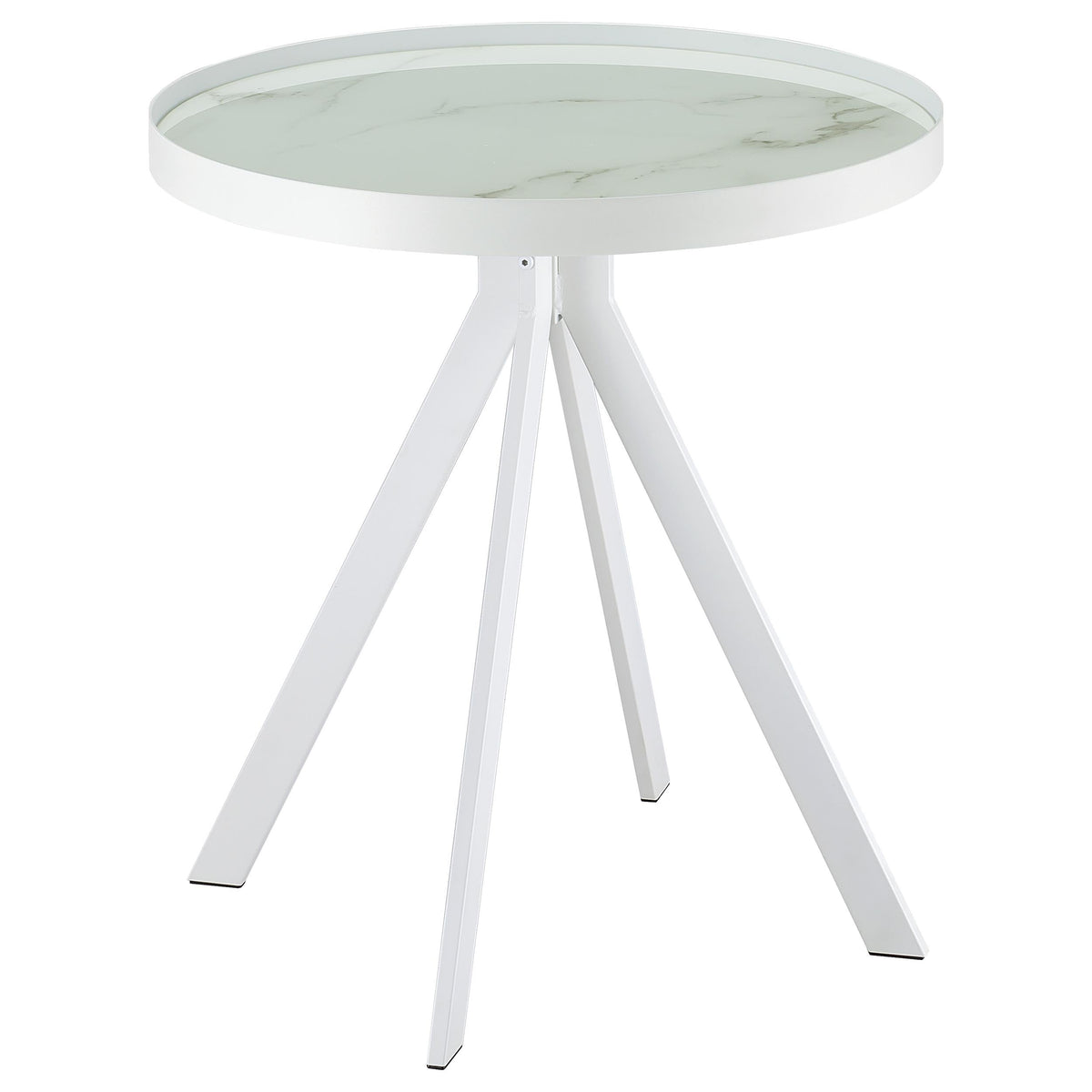 Briggs Round Coffee and End Table Set Black