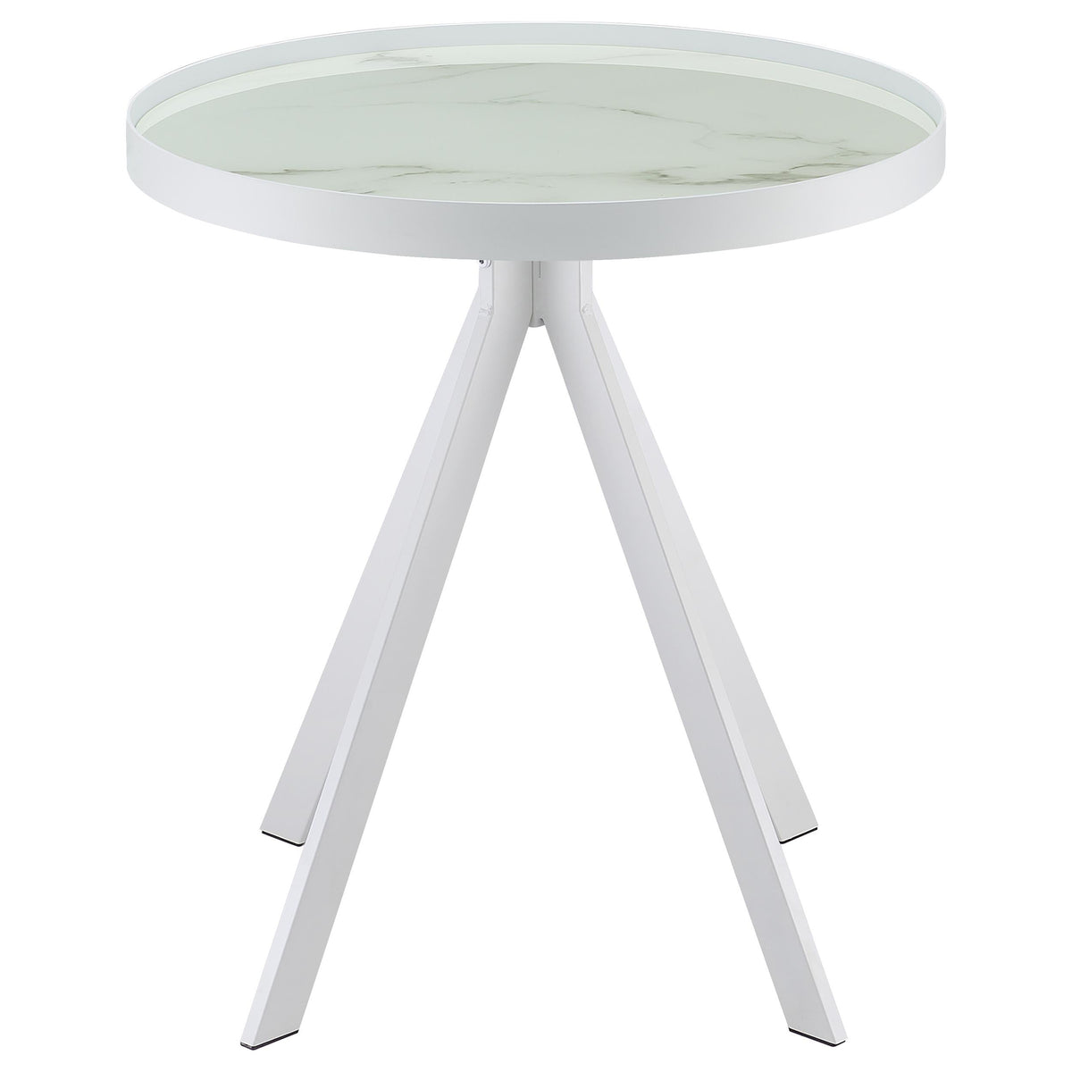 Briggs Round Coffee and End Table Set Black