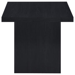 Devar Square Cocktail Coffee End Table Set Black