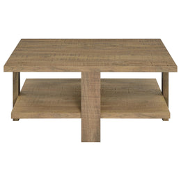 Dawn Round Coffee and End Table Set Mango Brown