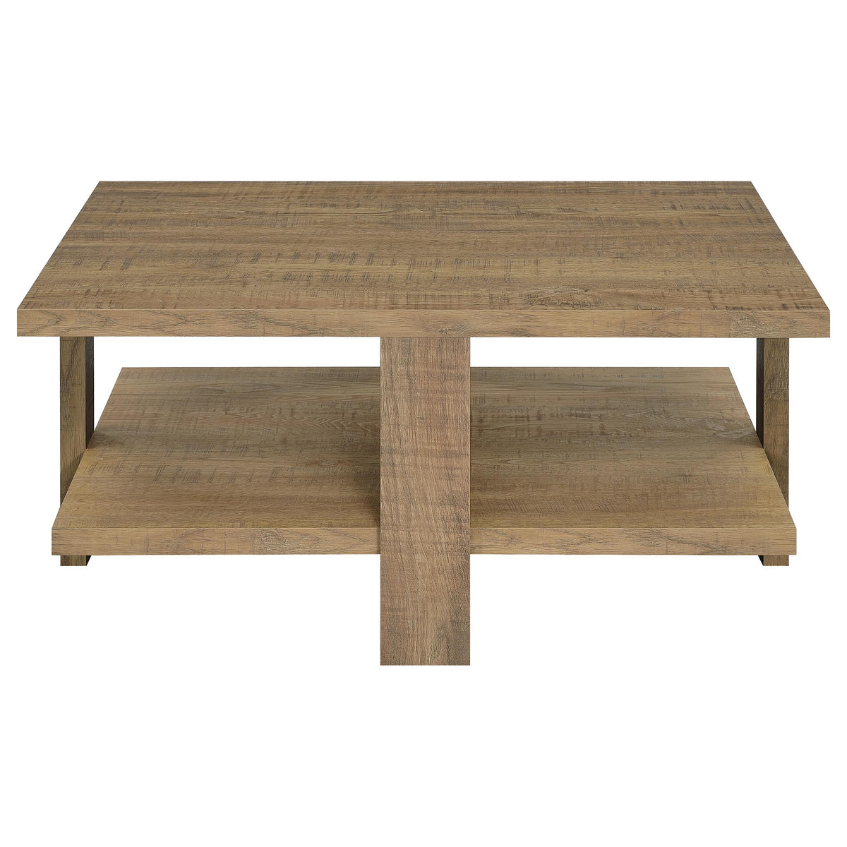 Dawn Round Coffee and End Table Set Mango Brown