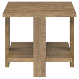 Dawn Round Coffee and End Table Set Mango Brown