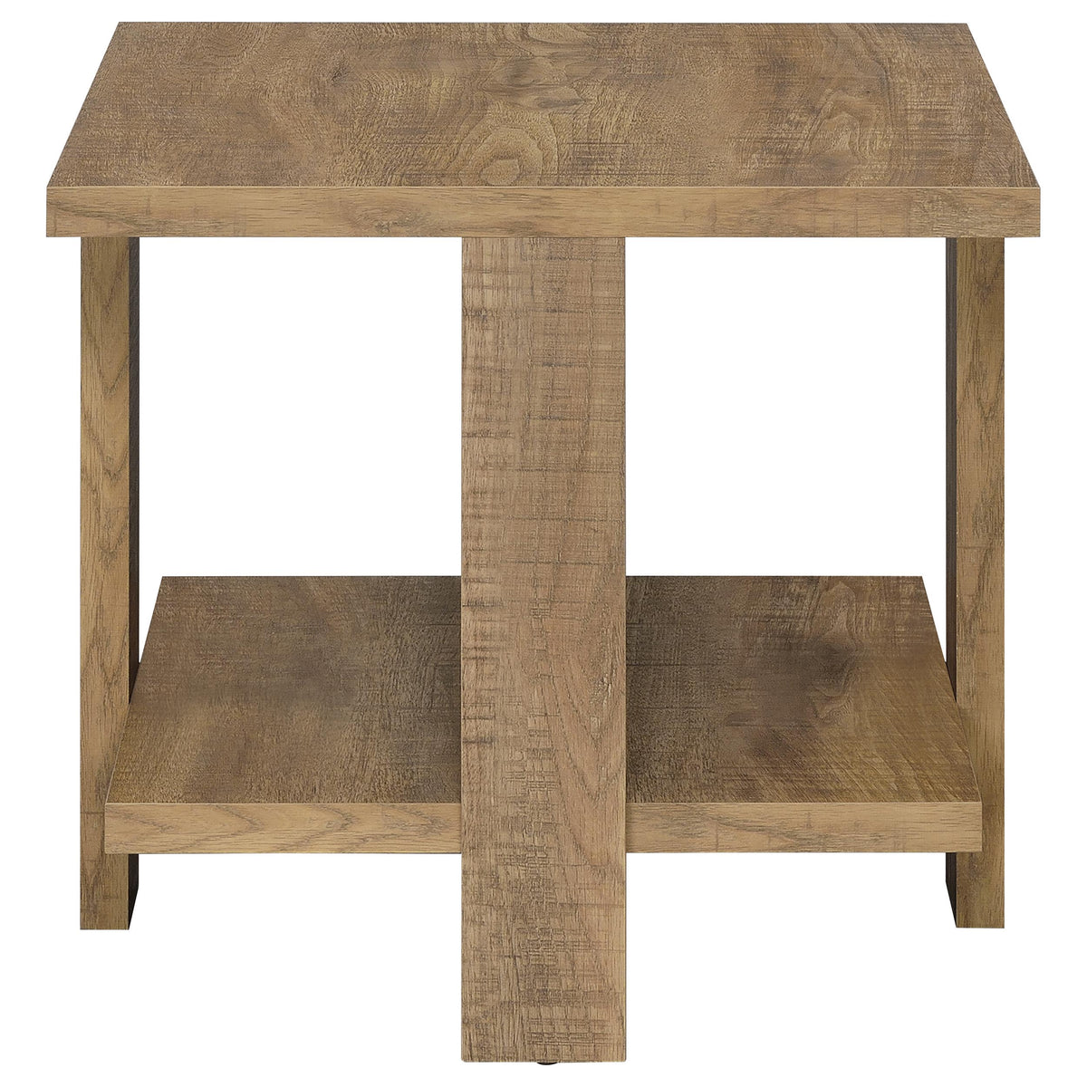 Dawn Round Coffee and End Table Set Mango Brown