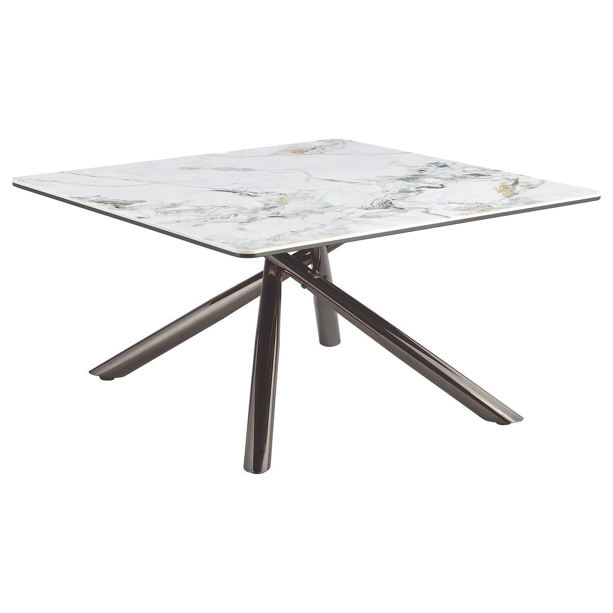 Carvell Square Coffee and End Table Set Mirage White