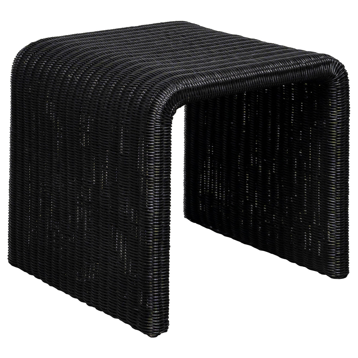 Cahya Square Woven Rattan End Table Natural