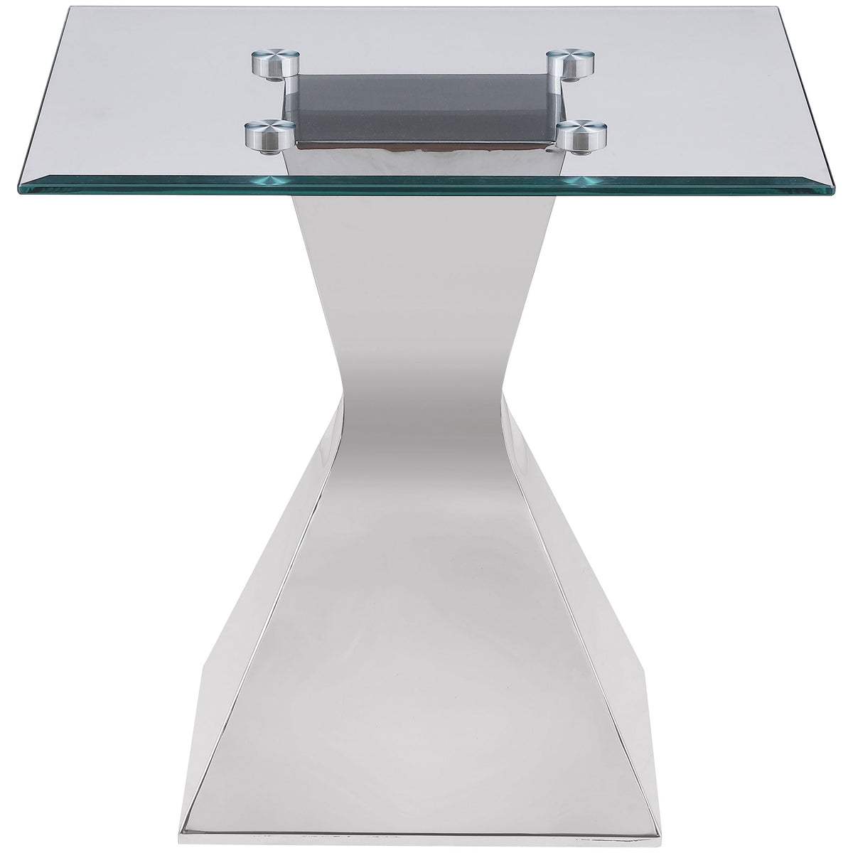 Jenny Rectangular Coffee and End Table Set Chrome