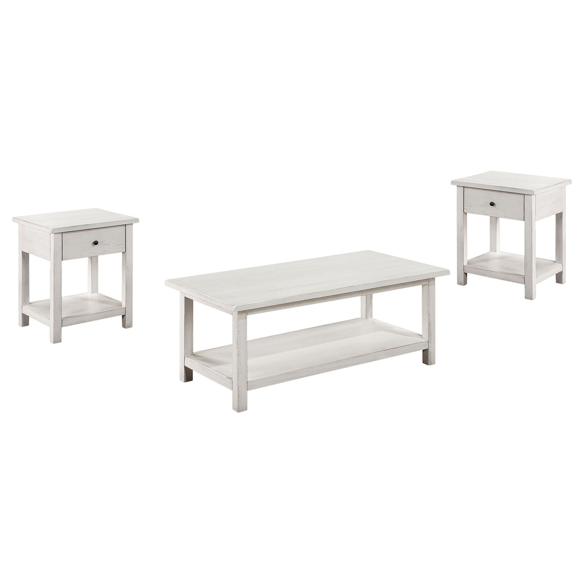 Payne Coffee and 1-drawer End Table Set Brown