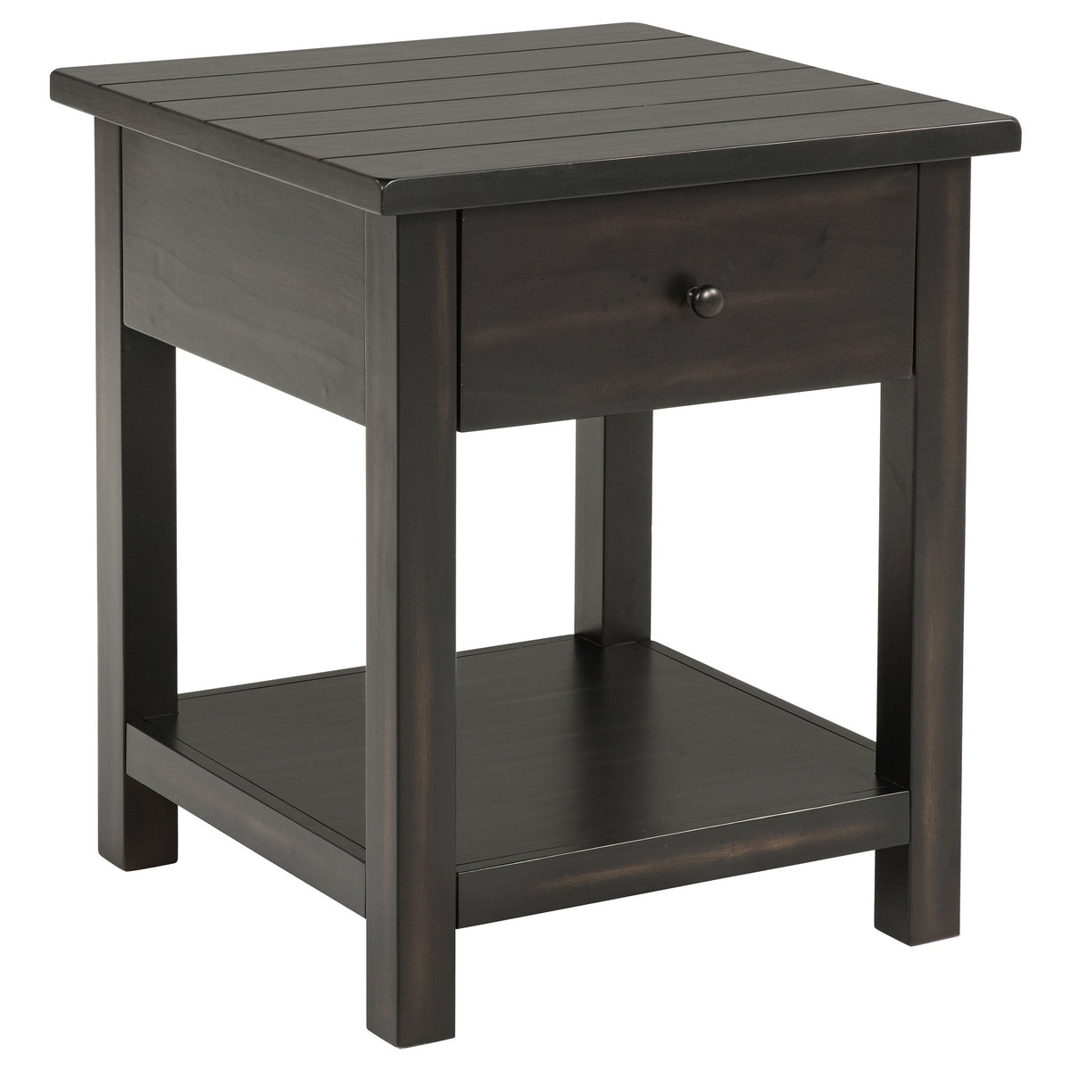 Payne Coffee and 1-drawer End Table Set Brown