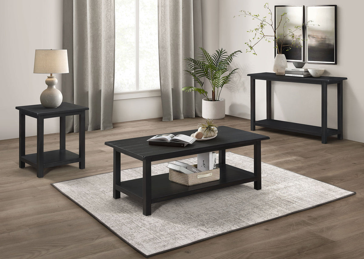 Payne Wood Entryway Sofa Console Table Distressed Brown