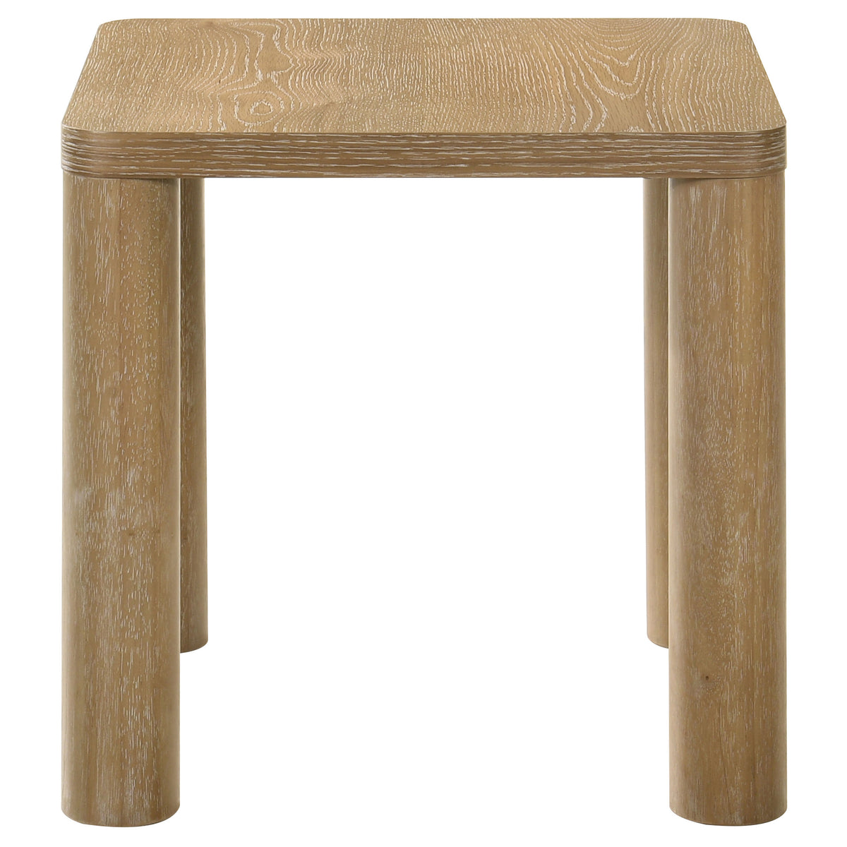 Castlewood Engineered Wood Accent Side End Table Light Oak