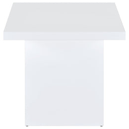 Devar 3-piece Square Coffee End Table Set White High Gloss