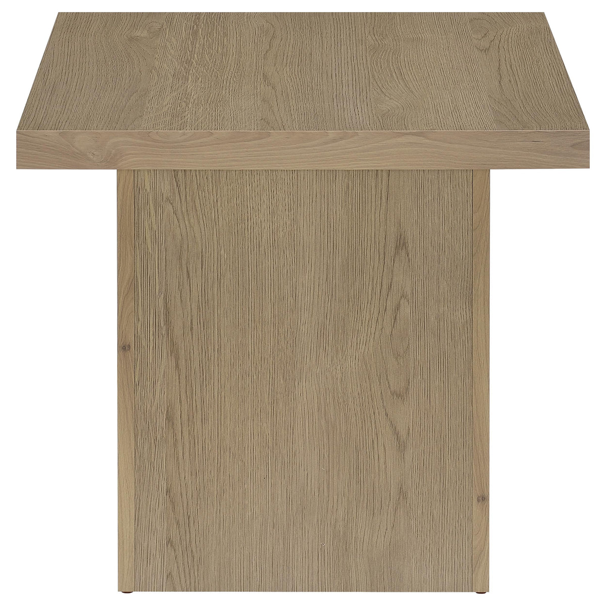 Devar Square Cocktail Coffee End Table Set Latte