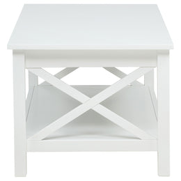 Skyview 44-inch Rectangular Lift Top Coffee Table White