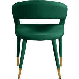 Meridian Destiny Green Velvet Dining Chair