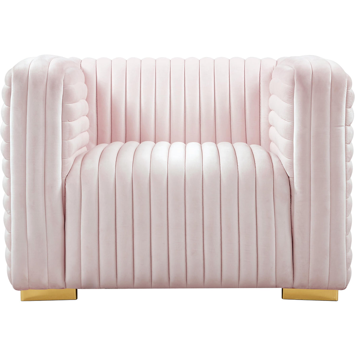 Meridian Ravish Pink Velvet Chair