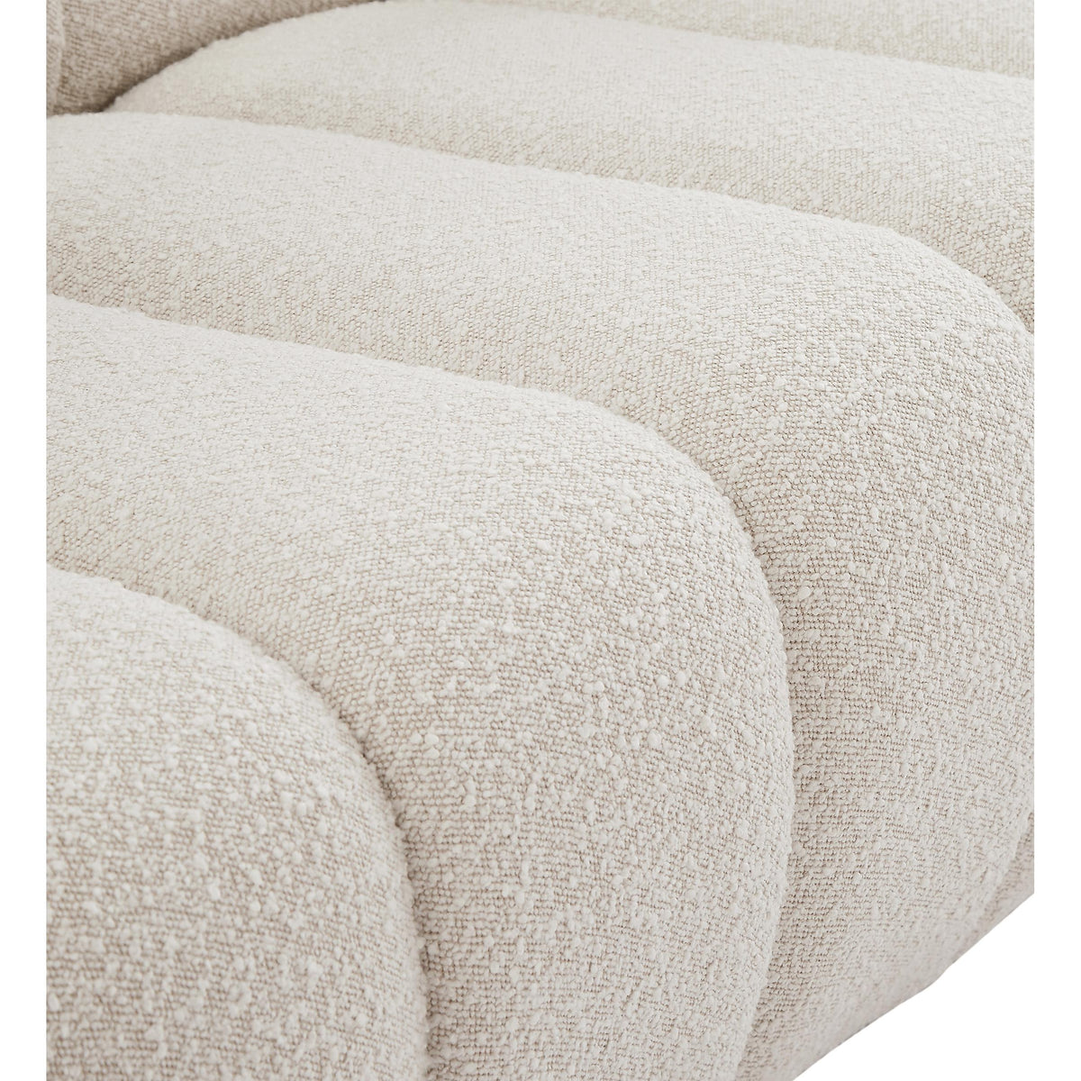 Meridian Elijah Cream Boucle Fabric Chair