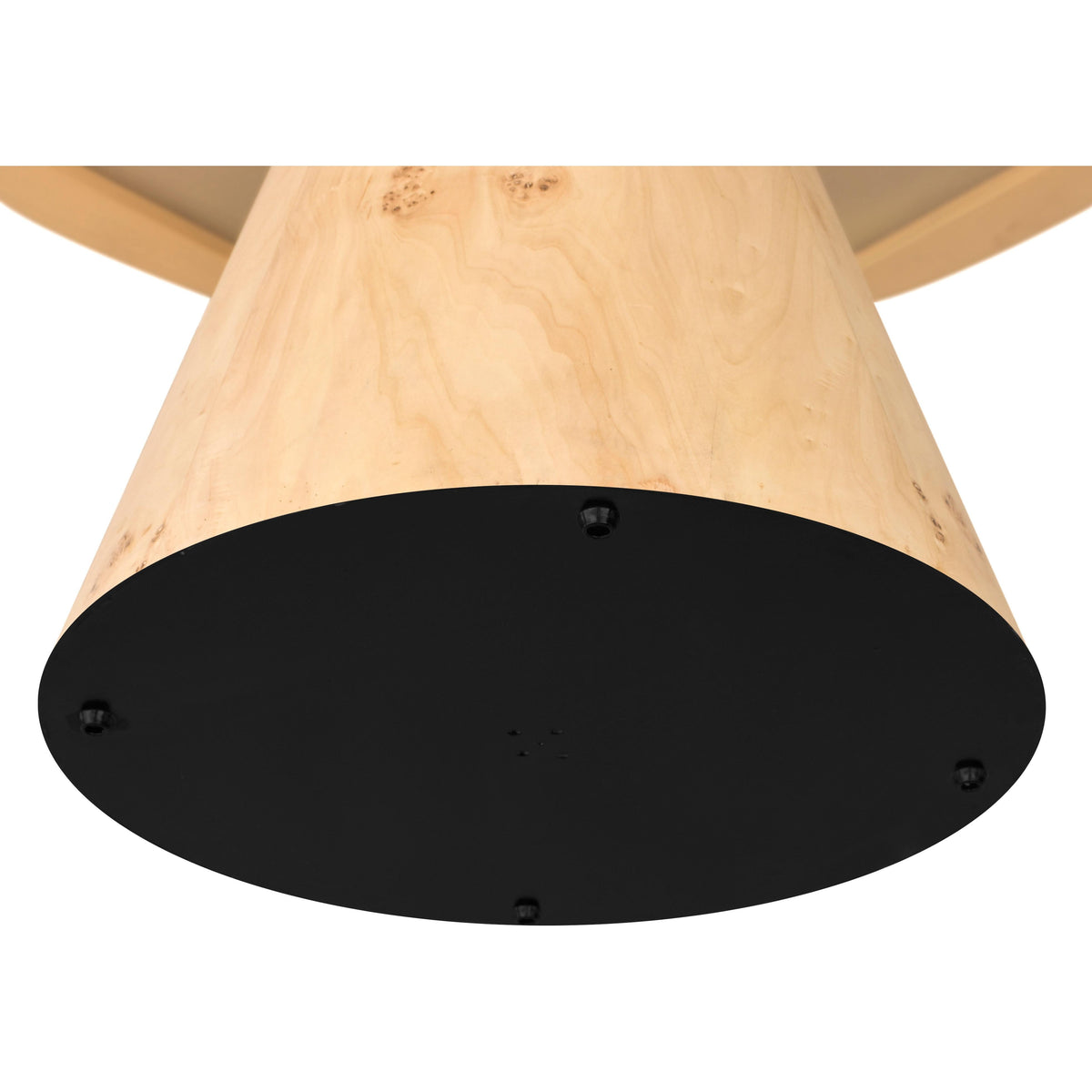 Meridian Linette Natural Burl Wood Dining Table