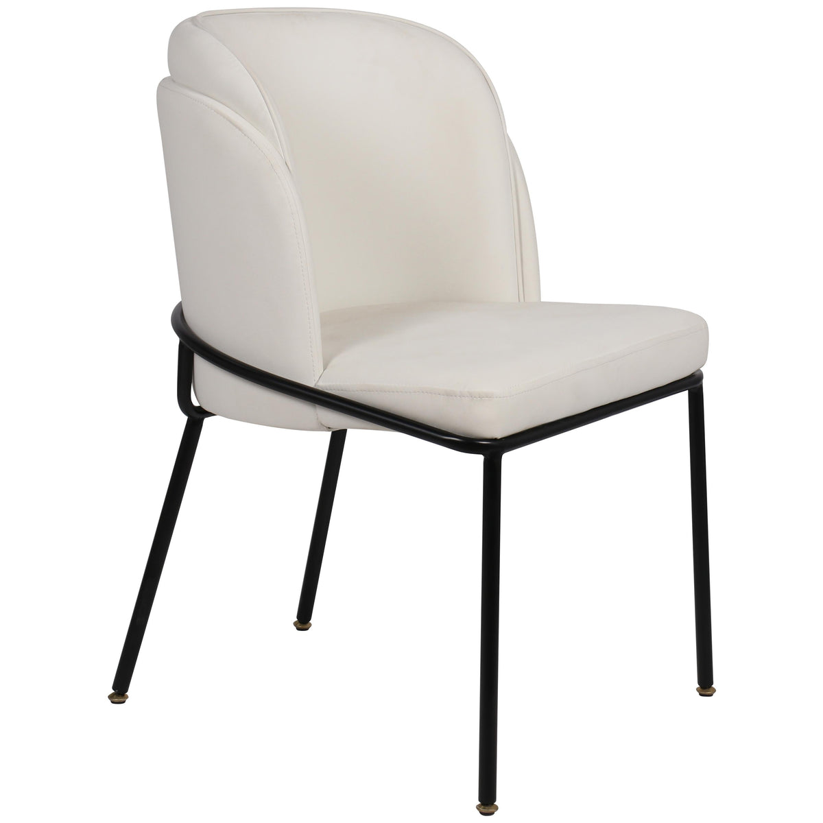 Meridian Jagger White Vegan Leather Dining Chair